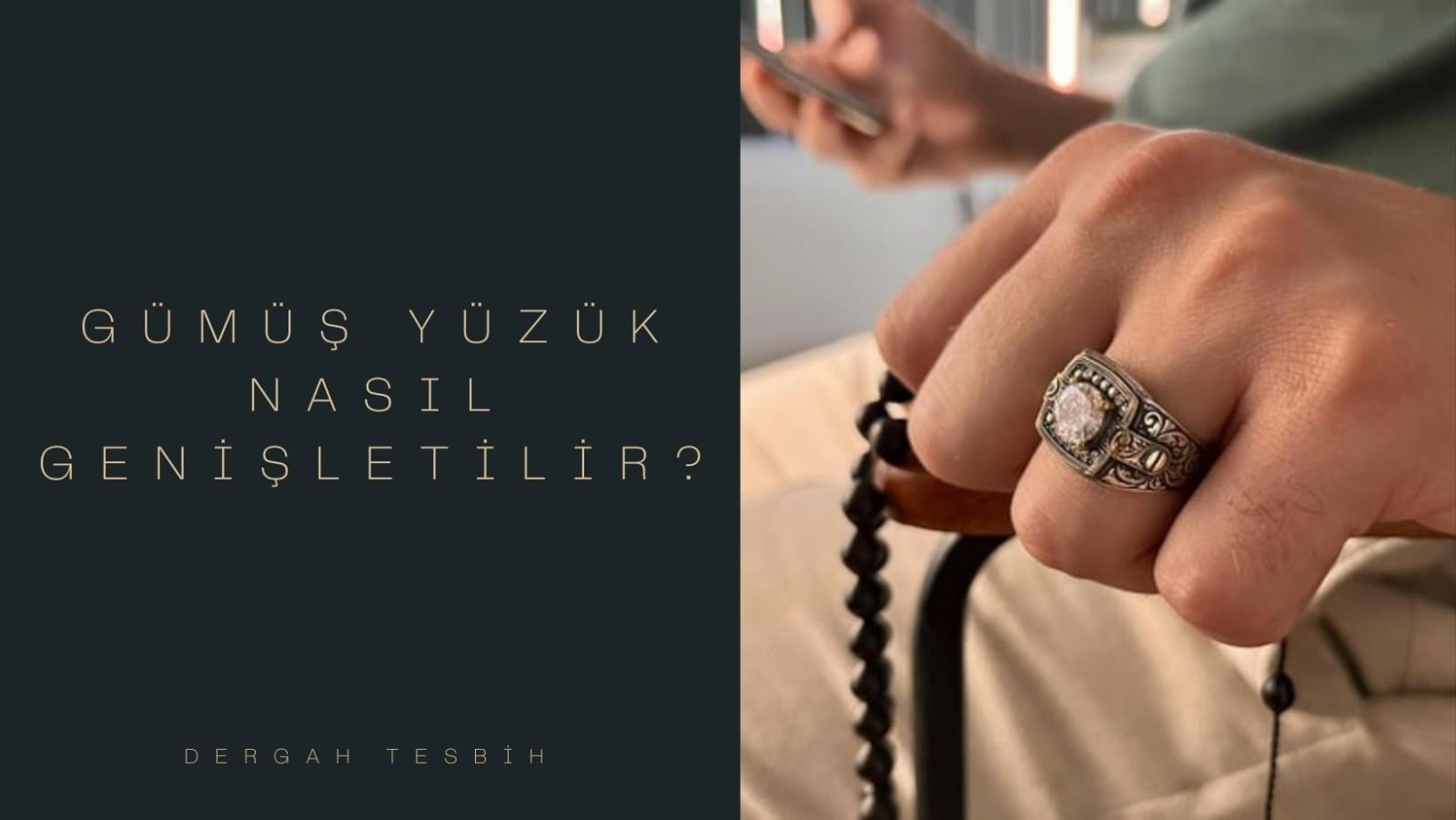 gümüş yüzük, Usta İşi Tesbihcilik, yüzük, yüzük genişletme