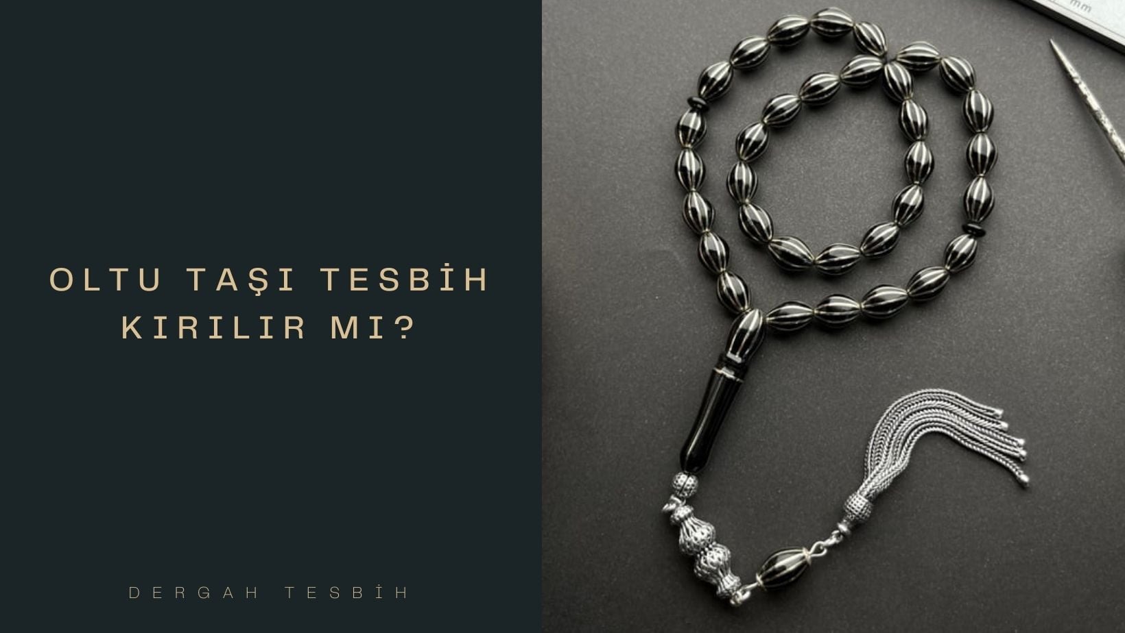 Oltu taşı tesbih