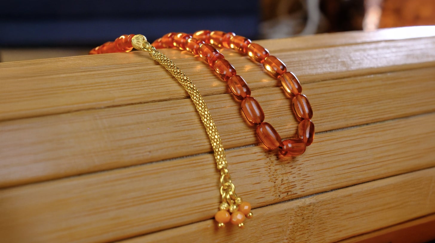 Amber Prayer Beads